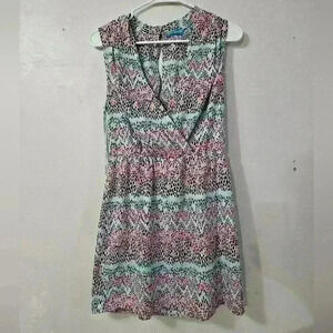 EUC! Tori Richard deep v neck dress!